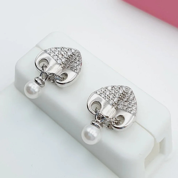 "925 Sterling Silver Cubic Zirconia Earrings, U19254562 - Picture 11 of 11